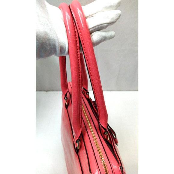 Kate Spade Beacon Court Jeanne Strawberry Red Patent Leather Top Handle Tote Bag - Picture 4 of 13